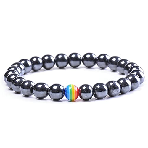 Bracelet perle en pierre naturelle de qualité supérieure avec couronne - 2