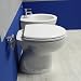 Imagen de Kit sanitario senior WC y bidé blancos con asiento incluido