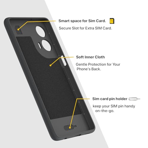 Image of Pikkme Back Cover for Moto G35 5G Camera Protection 3D Hexa Cube Design Silicone Protective Bumper Case (Grey)
