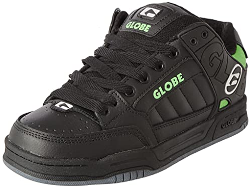 Globe Tilt, Chaussure de Skateboard Homme, Black/Poison Green, 40.5 EU