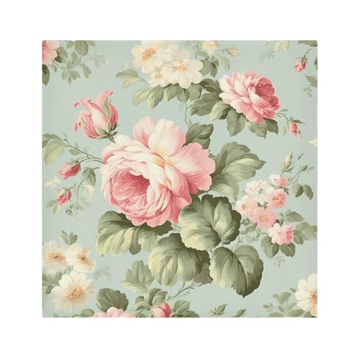 Servilletas de Tela Peony Flower Verde 6 unidades 20 x 20 in miniatura 1