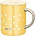 THERMOS JDG-352LTD D-Y Stainless Steel Vacuum Insulated Mug, 11.8 fl oz (350 ml), Dot Yellow