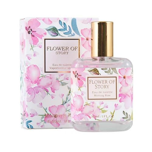 Girl Perfume Fruit Fragrance Fresh Fragrance Maiden Natural Lasting Student Eau de Toilette 1 Fl Oz (30ML, Rose)