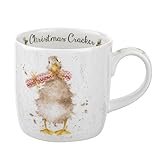 Royal Worcester Wrendale Designs Christmas Cracker Duck Mug