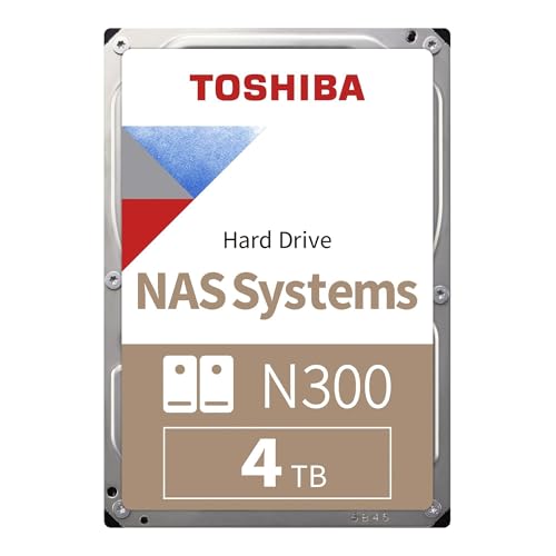 TOSHIBA N300 NAS HARD DRIVE 4TB 3.5 SATA 7200 RPM 512MB CMR