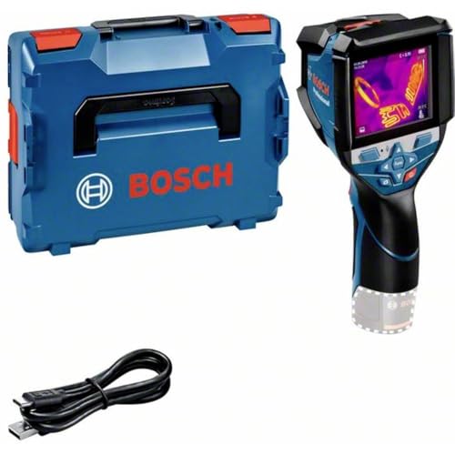 Bosch Professional 12V System Wärmebildkamera GTC 600 C (ohne Akku und Ladegerät, mit App-Funktion, Temperaturbereich: -20 °C bis +600 °C, Auflösung: 256 x 192 px, in L-Boxx)