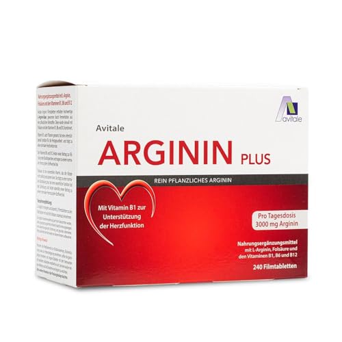 Arginin plus Vitamin B1+B6+B12+Folsäure Filmtabletten 240 stk