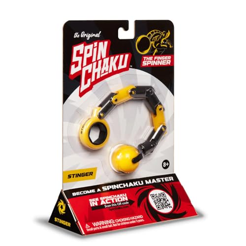 Image of Spinchaku Original Finger Spinner Skill Toy for Kids & Teens, Cool Fidget Spinner for Fun Tricks, Builds Focus, Hand-Eye Coordination, Dexterity, Reflexes & Motor Skills - Stinger