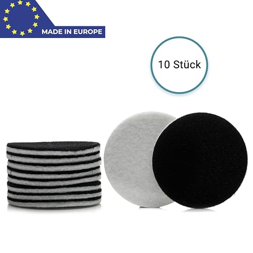 Image of Glass Polish 4.5 inch (115mm) Pack of 10 Felt Polishing Pads for Polishing Glass, Plastic, Metal and Marble - GP11009 | For Cerium Oxide Glass Polishing, Scratch Removal, Plastic & Headlight Restoration, Metal Polishing & Clear Coat Finishing