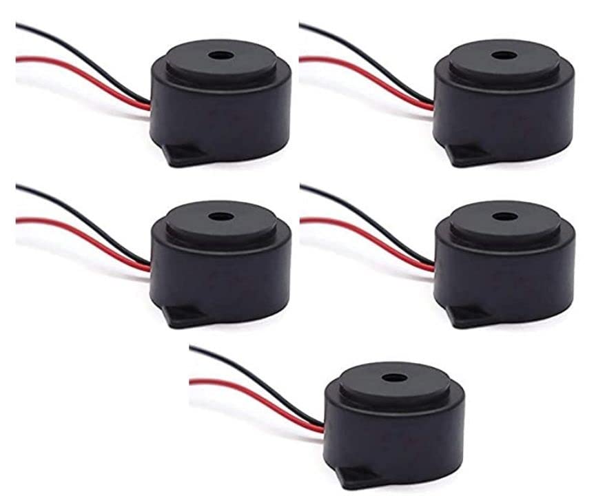 ESPtronics 5 Pcs Big Buzzer 3-12 Volt DC with Wire Small Enclosed 95DB for Quiz Competition (B0BN3H9D1R) Amazon Price History, Amazon Price Tracker