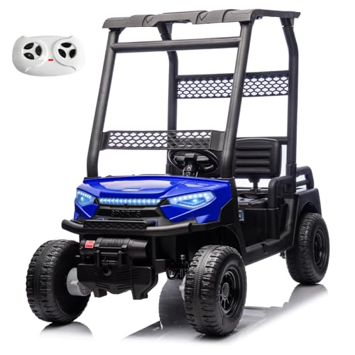 24V 2 Seater Kids Ride on Car, 4WD Golf Cart