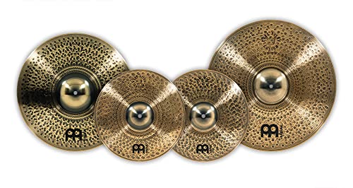 Meinl Cymbals Pure Alloy Custom 3-Piece Set With 14" Hihats, 18" Crash, 20" Ride — Made In Germany, Smoked Bronze Finish, 2-Year Warranty (Pac141820) #TOP5