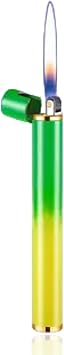 WEQTETJU Unique Cute Pink Gradient Mini Lighter, Creative Wheel Design, Refillable Butane Lighter for Fireplace, Candle, Camping, BBQ No Butane Fuel 9#