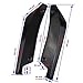 Rear Bumper Diffuser Universal Car Side Fender Skirt Lip Splitter Canard Protector 1 Pair Carbon Fiber/Black (Carbon Fiber Color)