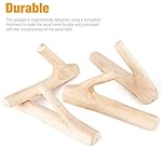 IWILCS-Natuerliche-Holz-Haken-4-Stueck-Holz-Vintage-Kleiderhaken-Handgemachte-WandhakenNaturholz-Wandhaken-Garderobenhaken-fuer-Mantel-Schluesselhalter-KindergarderobeBreite-2-3-cm-ohne-Loecher : Aus-Holz-gemacht....