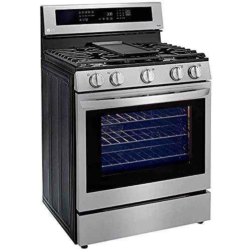LG LRGL5825F 5.8 Cu. Ft. Stainless Steel Gas Range with Air Fry at