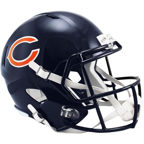 Chicago Bears Current New Riddell Speed Replica Full Size Football Helmet - NFL Replica Helmets