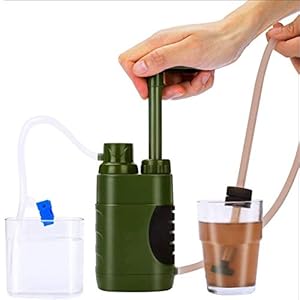 MKNZOME Filtre à Eau Portable, Purificateur d’eau pour Extérieur Randonnée Camping Voyage Backpacking Sport en Plein Air, Préparation aux Urgence Personnel#3
