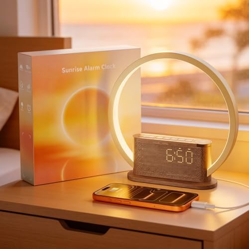 Alarm Clock with Sunrise & Sleep Sound Machine – Natural Wake-Up ...