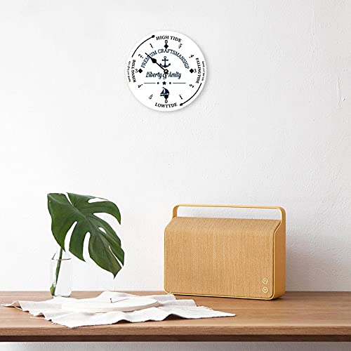 Beach Clock Wall Clock Battery Operated Wood Clock Custom Silent Non Bedroom Living Room Home School Surfers Mariners - Image 3