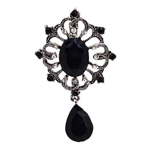 FURE Small Vintage Metal Brooch (Black) for Men & Women (B08C591N7N) Amazon Price History, Amazon Price Tracker