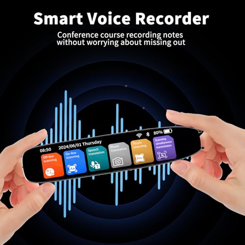 Image of Translation Pen, Scan Reading Pen, Multilingual Translator Device, Text to Speech & Scan-to-Text, Dyslexia Support for Learning Difficulties, Language Learners, Business Travelers & Elderly Users