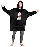 Disney Übergroße Hoodie Decke Herren und Jungen Teenager Grumpy Kapuzenpullover