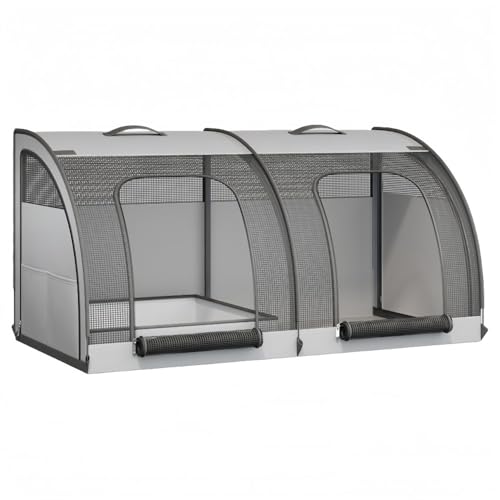 Klivex ポータブル ペットキャリー 猫 折りたたみ式 車 旅行 ペット小屋 トイレボックス ペット車の犬小屋 中型犬と大型犬のゴールデンレトリバー安全シート 車のフロントとリアのカーケージ 多機能ペットバッグ ポータブル猫バッグ 取り外し可能な エア