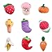 UEETEK Pack of 8 Squeaky Dog Toys Pet Plush Chew Toys for Puppies Small Dogs