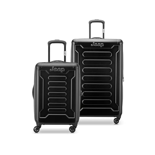 Jeep JH004C 2-Piece Expandable Spinner Luggage Set 20/28