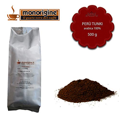 Grinded Arabica Coffee for Moka Peru Tunki - 500 gr