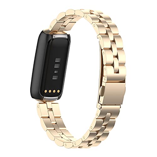 Correa metálica acero para reloj Fitbit Luxe miniatura 2