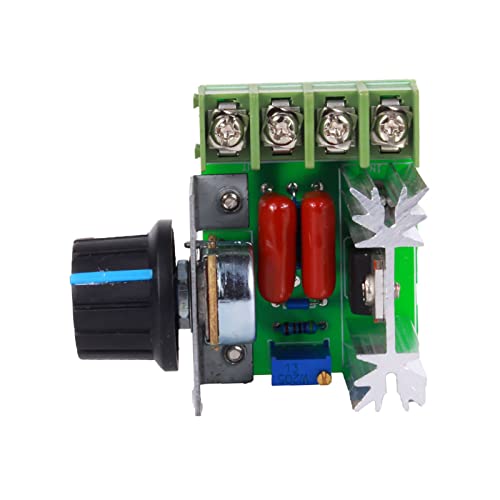 Variateur de module de contrôle de vitesse de moteur AC 50-220V 2000W 25A, régulateur de tension électronique haute puissance réglable avec bouton de...