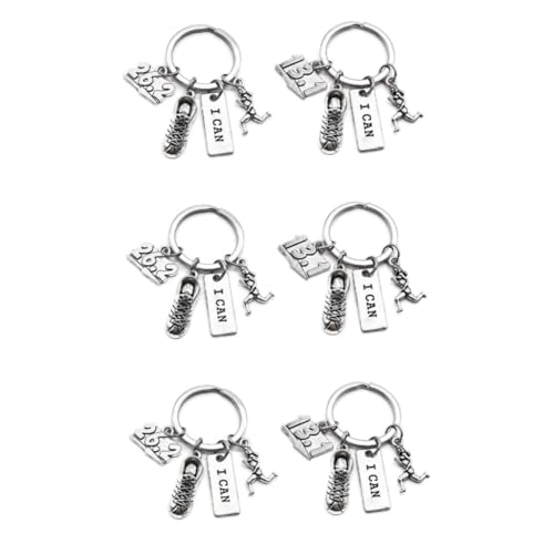 Porte-clés marathon zinc pour décoration de sac de running quotidien