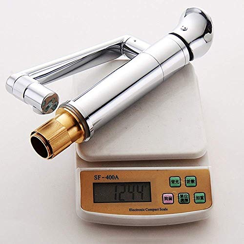 Robinet de cuisine eau chaude et froide orientable à bec haut cascade - 3