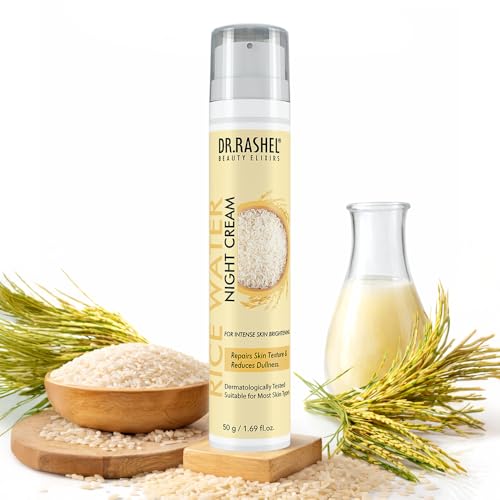 Image of Dr.Rashel Rice Water Night Cream, Deep Moisturizing Face Cream, Collagen Boosting, Brightening Formula, 50g