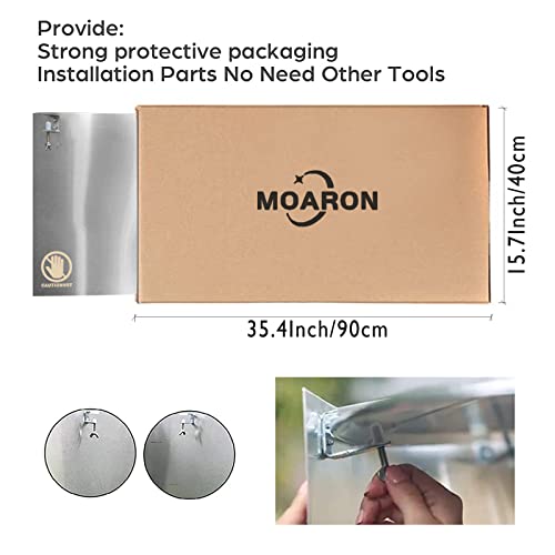 MOARON Heater Focusing Reflector, Outdoor Heat Reflector Shield for Natural Gas Heaters and Propane Patio Heater, Directional Heat Reflector Protective Shield 1 Pcs - Thumbnail 4