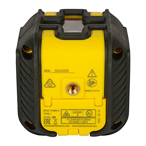 Niveau laser Stanley Cubix vertical et horizontal vert 16m complet