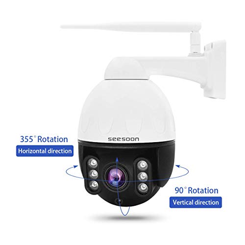 Outdoor WiFi PTZ 5X Optical Zoom IP 2MP Camera for Security Surveillance with Built-in Two Way Audios Support 128Gb SD Card Slot,IP66 Waterproof,IR Night Vision,RTSP and E-Mail Push Alerts - Thumbnail 6