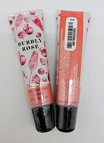 Bath & Body Works - Bubbly Rosé – 2 Pc Bundle - Lip Gloss, 0.47 Fl.oz. Each #TOP1