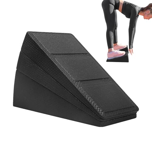 Tabla inclinada para estirador de pantorrilla, placa trapezoidal para sentadillas, versátil tabla inclinada antideslizante, 3 niveles ajustables para ejercicio, fitness, yoga, pilates, gimnasio en