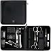 3 Swords Germany - brand quality 12 piece manicure pedicure grooming kit set for professional finger & toe nail care tweezers file clipper fashion leather case in gift box, Made by 3 Swords (33514)
