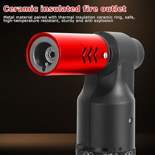 Miniatura 2 de Antorcha De Cocina De Butano Antorcha De Cocina Recargable De Gran Llama De Butano Antorcha De Butano Portátil Ajustable Mini Antorcha De Aire Para Acampar, Hornear, Culinaria, Soldadura, Cocina