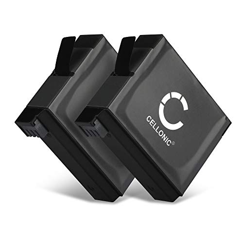 CELLONIC, Batería para Cámara Compatible con GoPro Hero 4, 4 Black, 4 Silver, 4 Plus (3.8V, 1160mAh) 2 Unidades