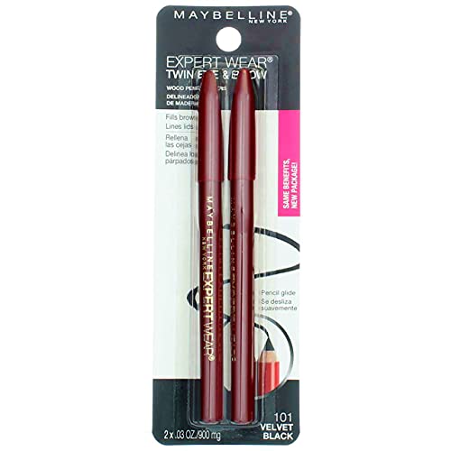 Maybelline Expert Eyes Twin Brow & Eye Pencils, Medium Brown [103], 0.06 oz (Pack of 3)