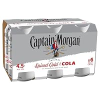 Captain Morgan Original Spiced Gold and Cola 375ml Cans (Pack of 24)