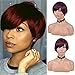 Short Pixie Cut Human Hair Wigs Brazilian Virgin Human Hair Wigs Pixie Cut wigs for Black Women Machine Made Human Hair Wigs (OT99J)