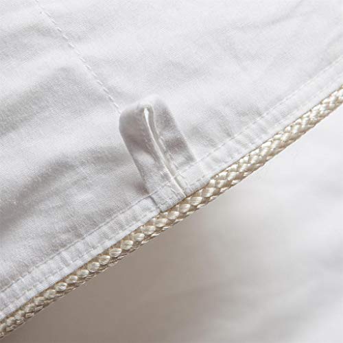 Cal King Size 1500 Thread-Count Siberian Goose Down Comforter, 100% Egyptian Cotton, White & 50Oz #TOP2