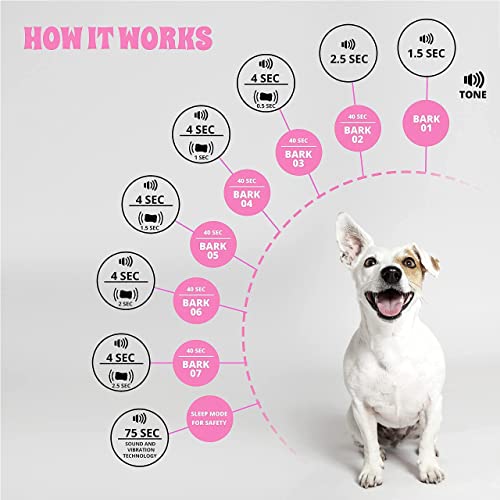 Pet's Playground Bark Collar | Dog Bark Collar | No Shock Bark Collar | No Bark Collars For Dogs | Humane Bark Collar | Anti Barking Collar For Dogs | Small Dog Bark Collar | Bark Control Collar #TOP5