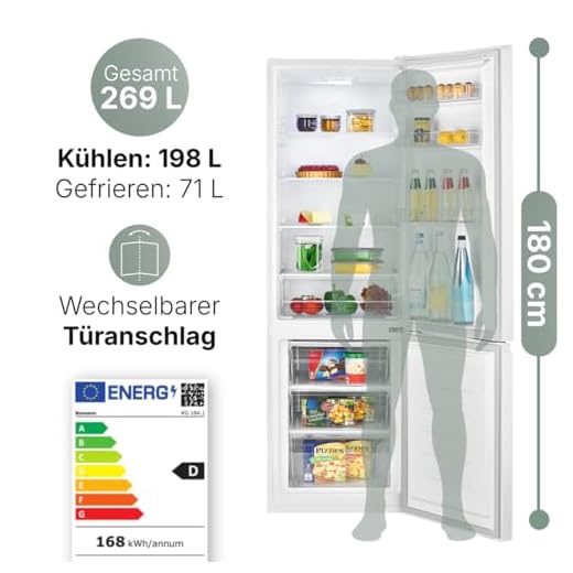 Bomann Kühlschrank mit Gefrierfach 180cm